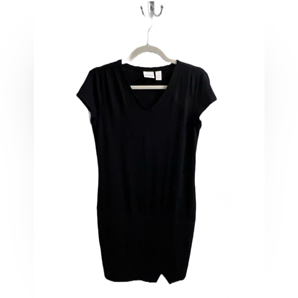 Chico’s V-Neck Knit Midi Dress